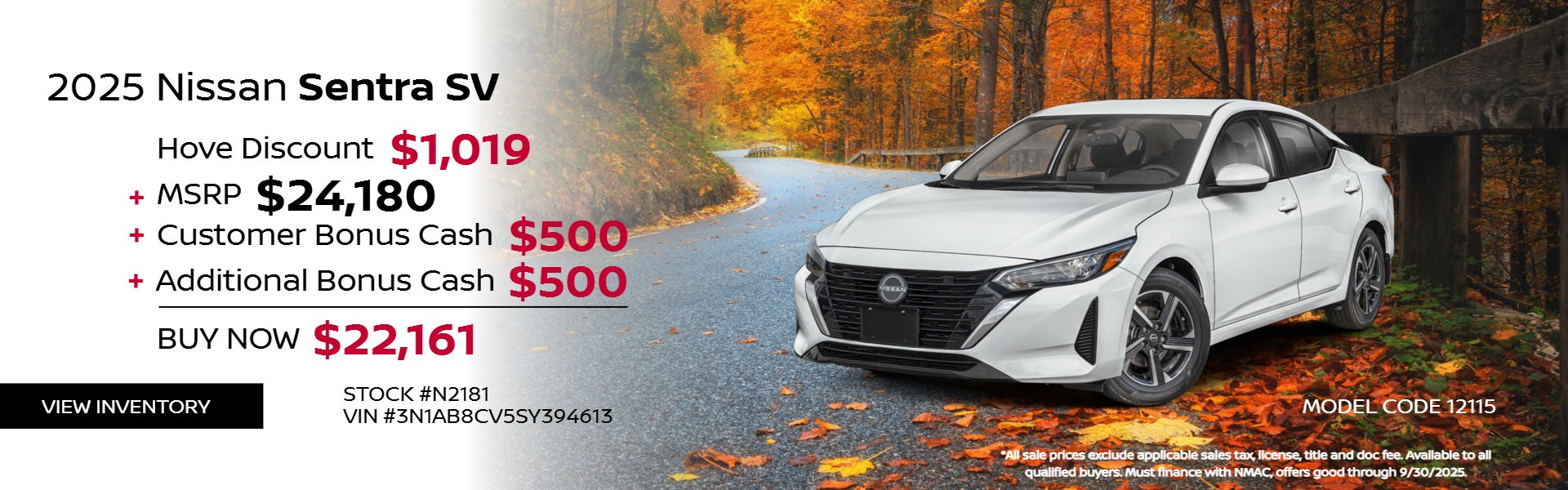 2025 Nissan Sentra SV 