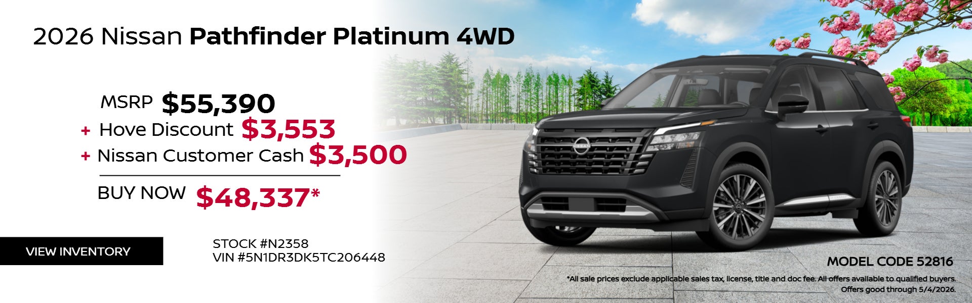 Black Pathfinder on offer spring theme