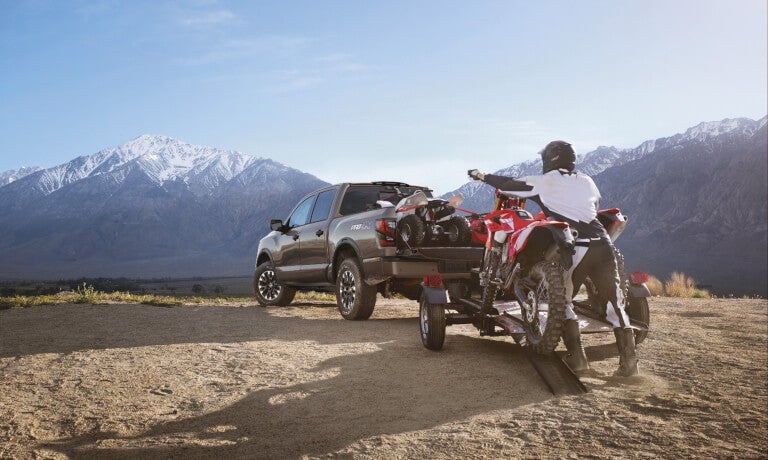 2021 Nissan Titan with ATVs