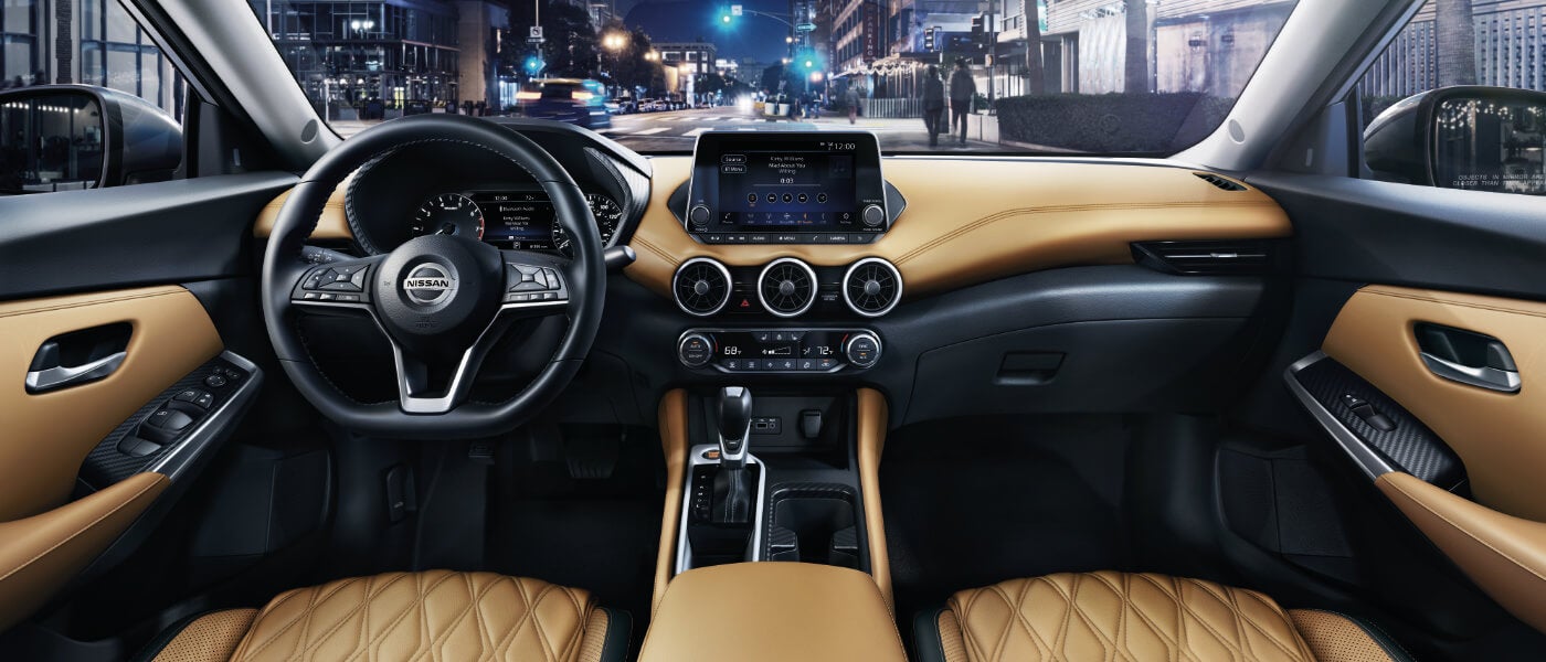 2025 Nissan Sentra dashboard and front seats