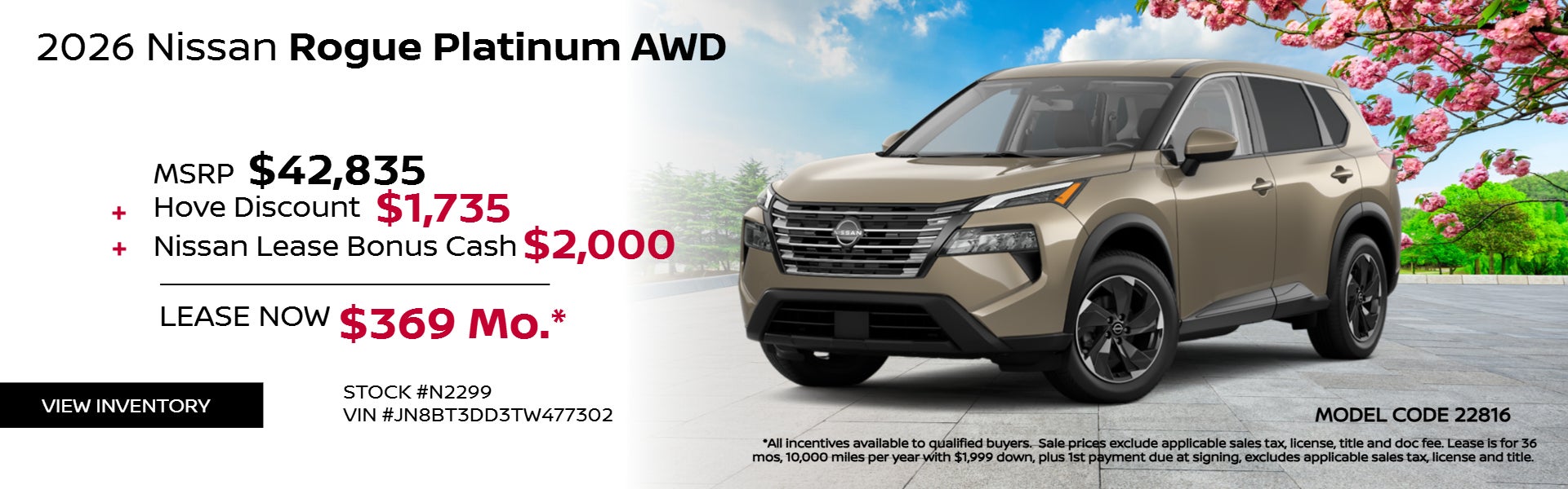 2026 Nissan Rogue SL ON OFFER