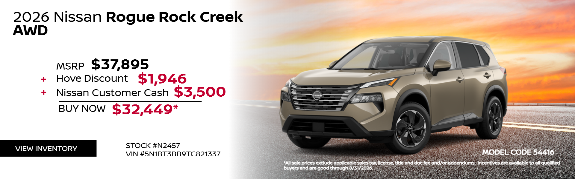 2026 Nissan Rogue Rock Creek